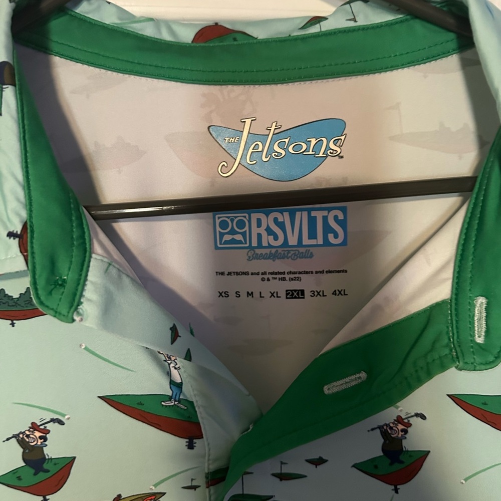 RSVLTS The Jetsons Surfing Shirt - Green and White